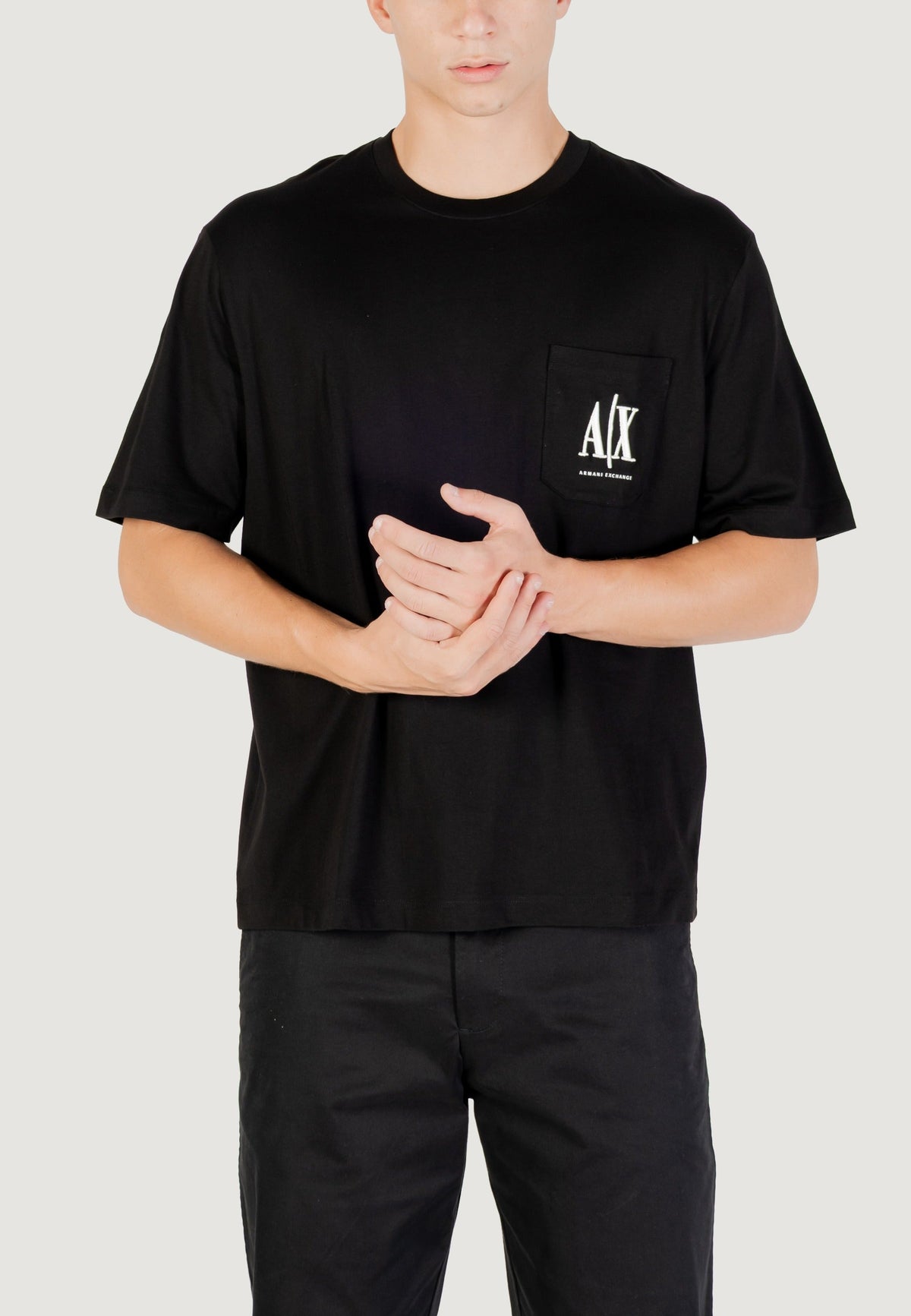 Armani Exchange T-shirt met Korte Mouwen Heren – Zwart