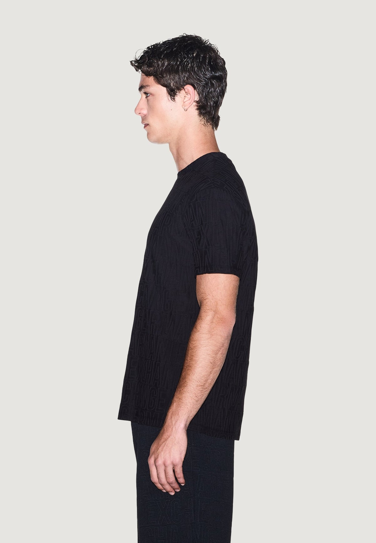 Armani Exchange T-shirt met Korte Mouwen Heren – Zwart