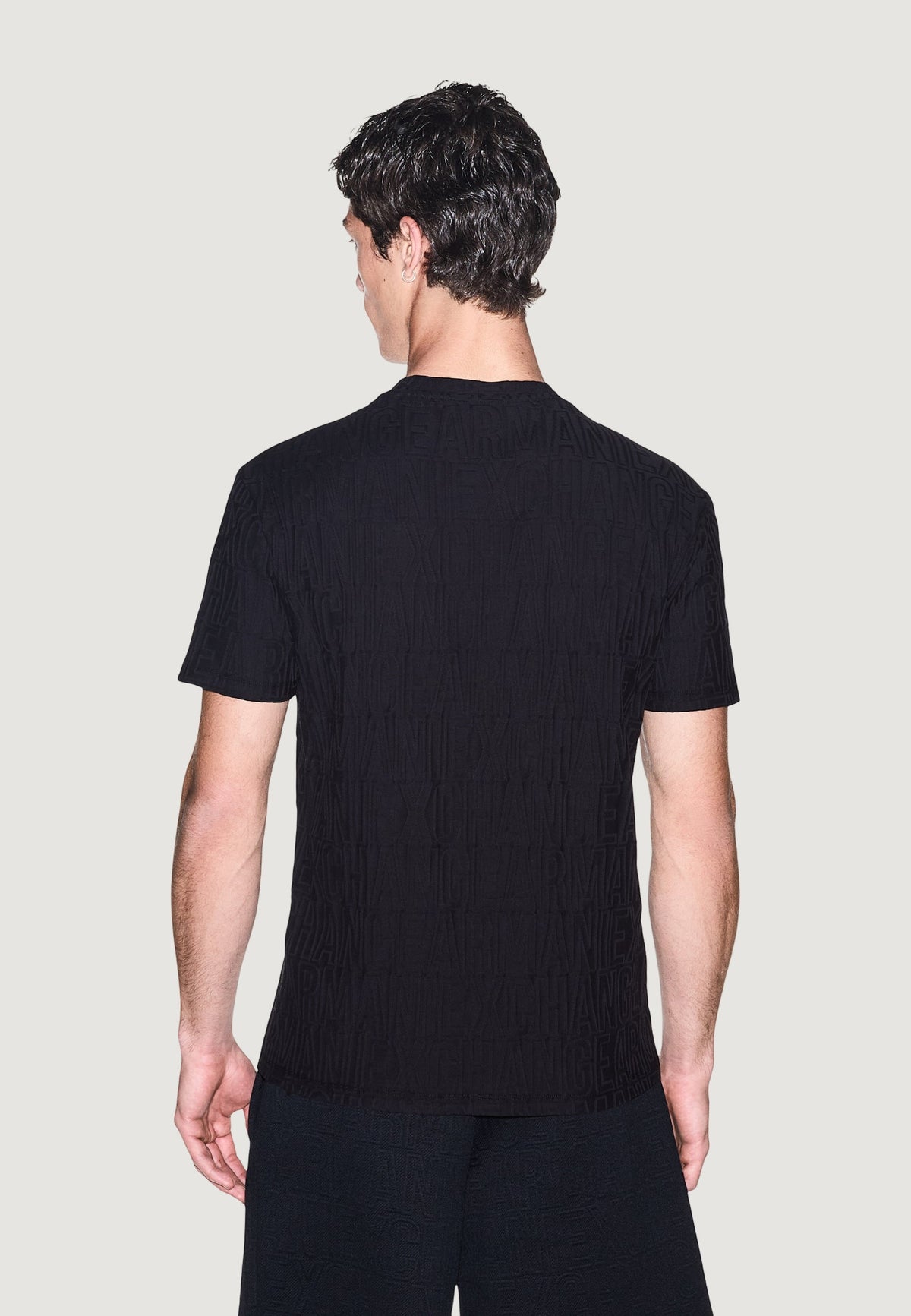 Armani Exchange T-shirt met Korte Mouwen Heren – Zwart