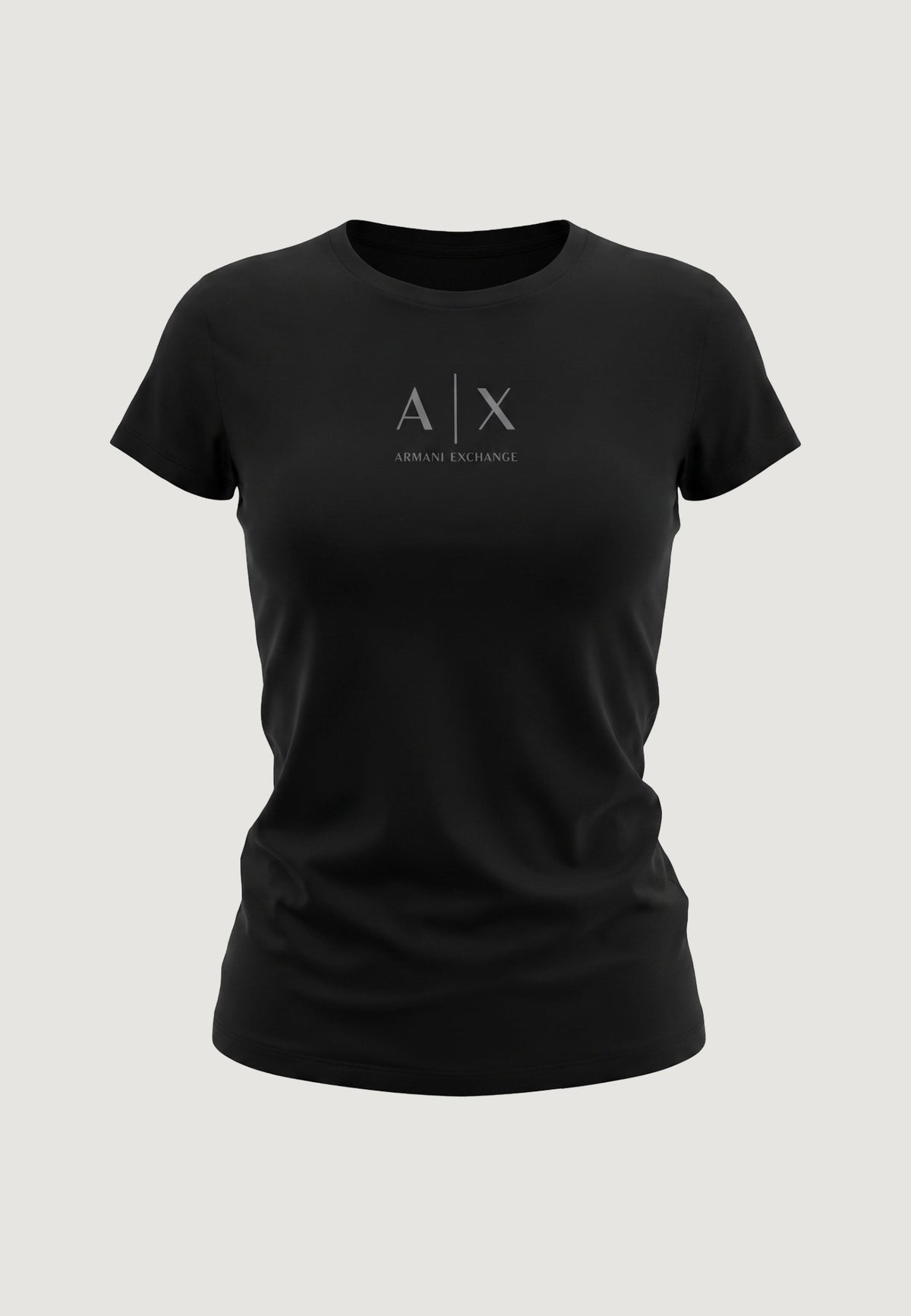 Armani Exchange T-shirt met Ronde Hals Dames – Zwart
