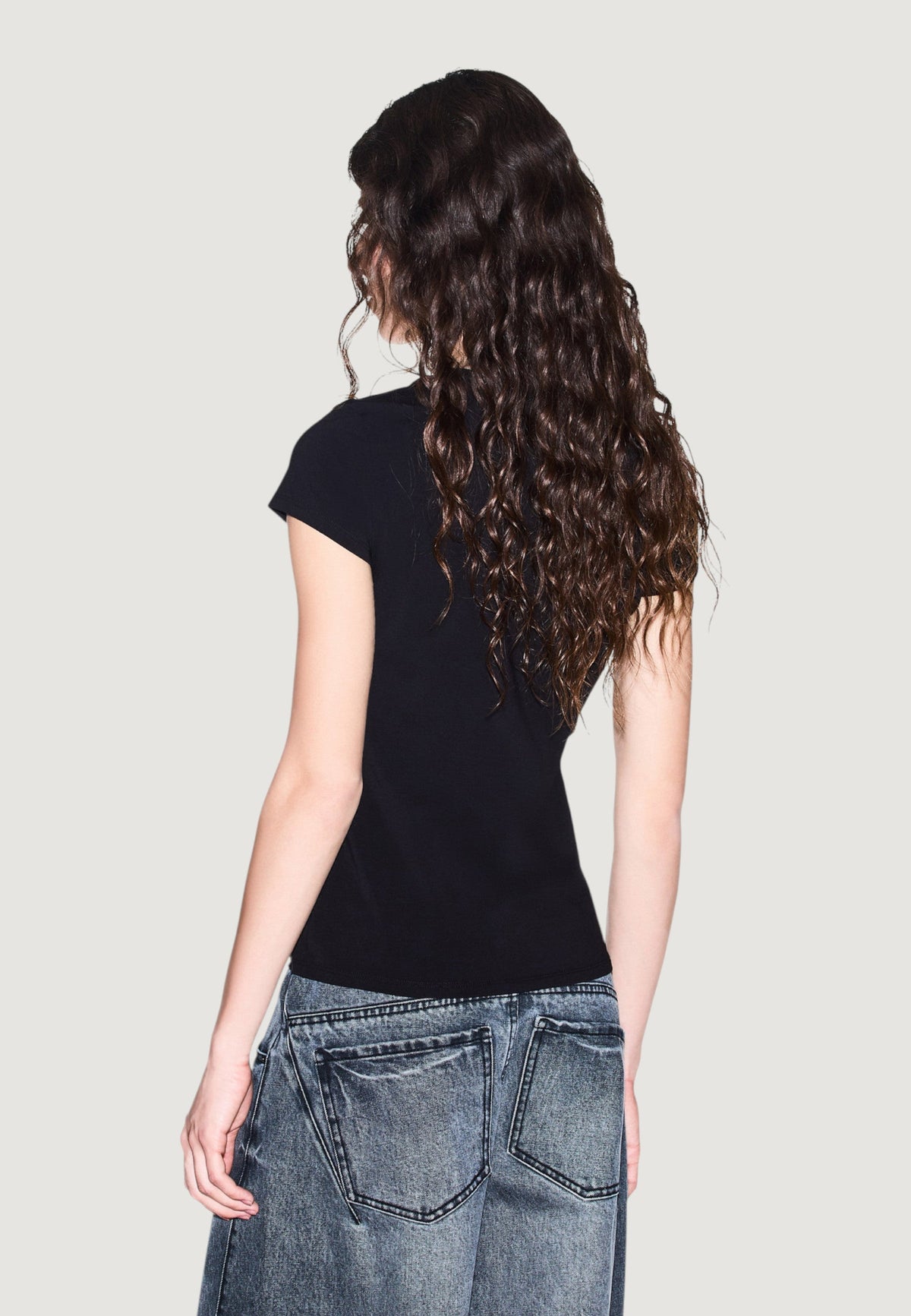 Armani Exchange T-shirt met Print Dames – Zwart