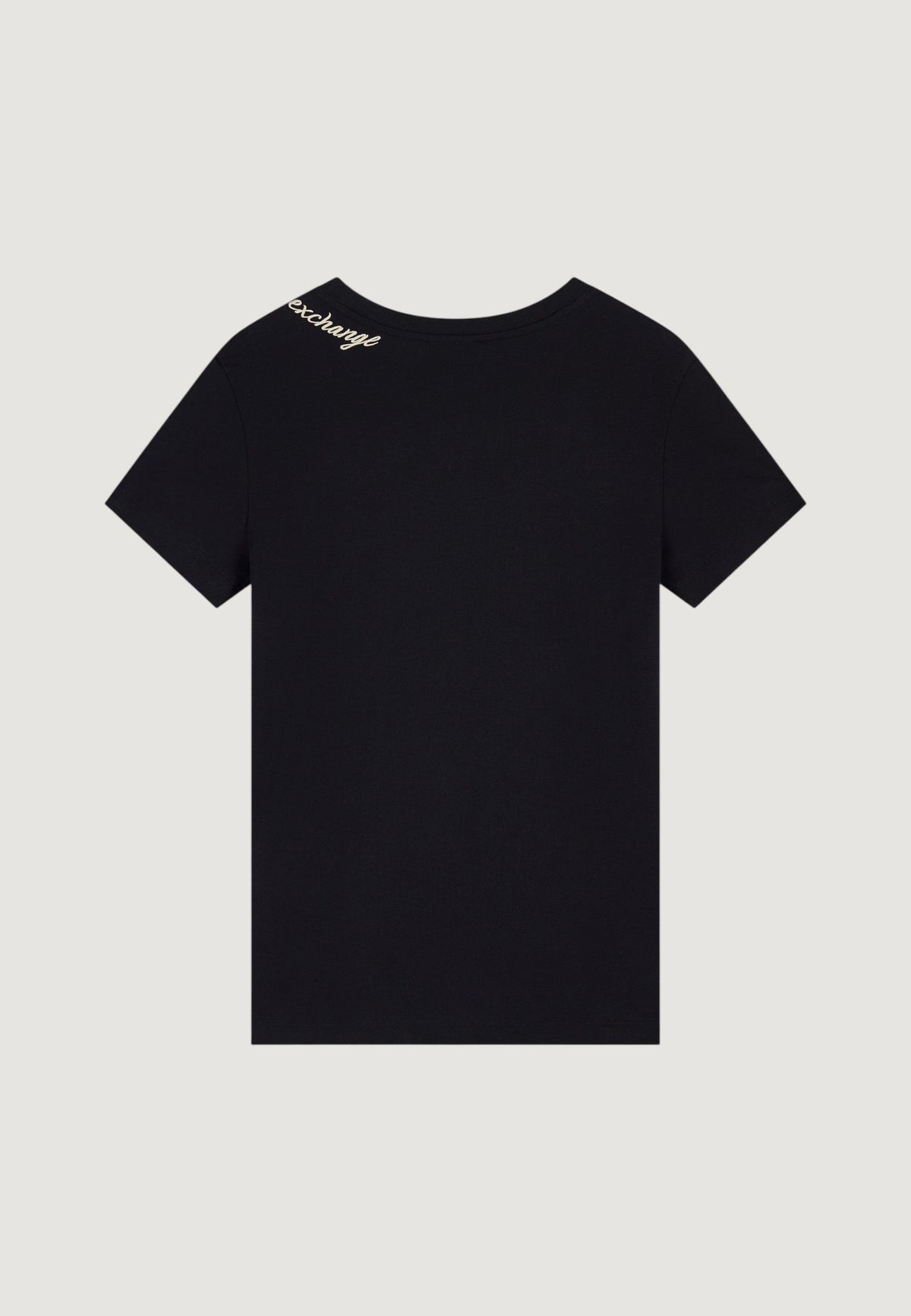 Armani Exchange T-shirt met Ronde Hals Dames – Zwart
