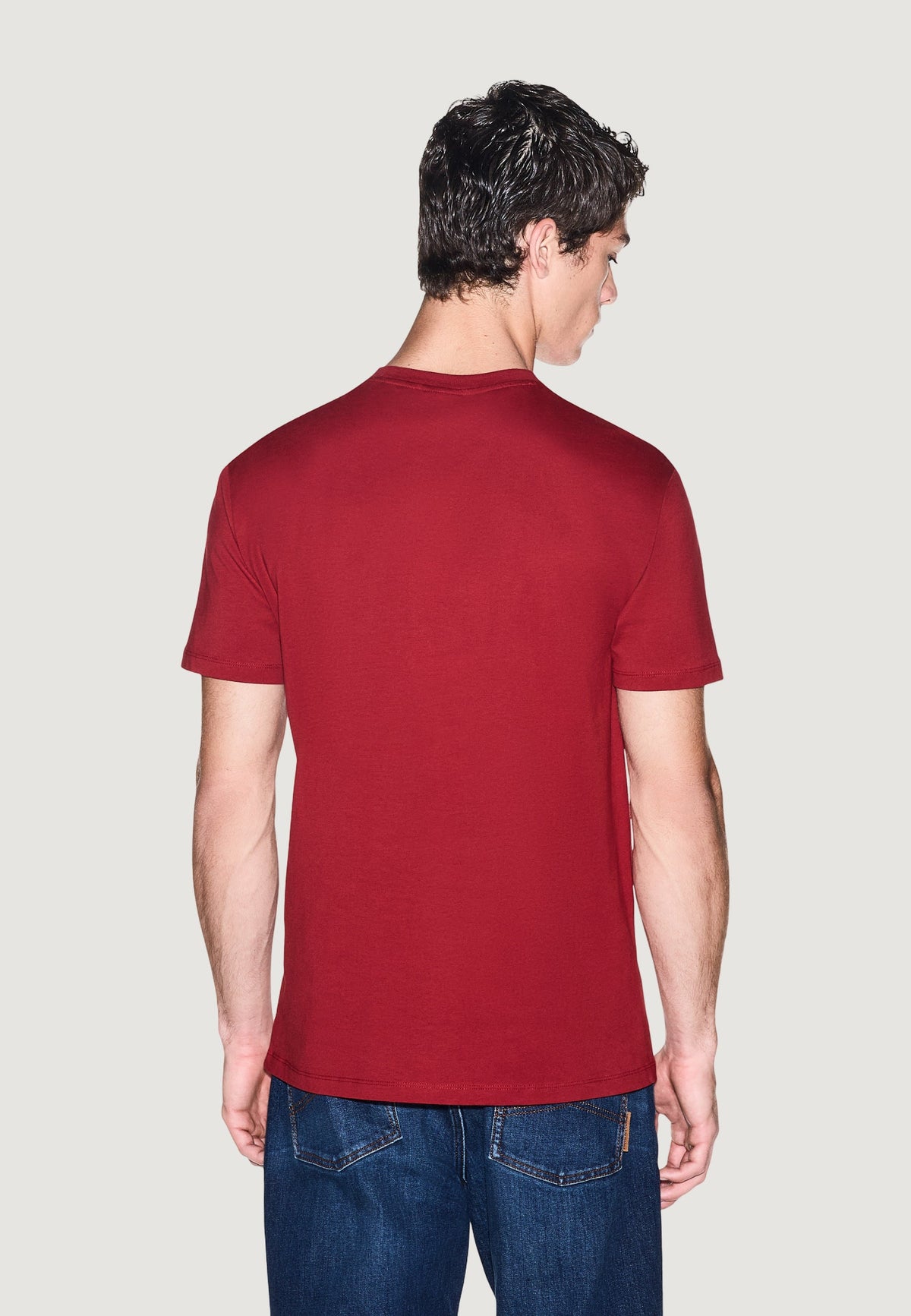 Armani Exchange T-shirt met Print Heren – Rood