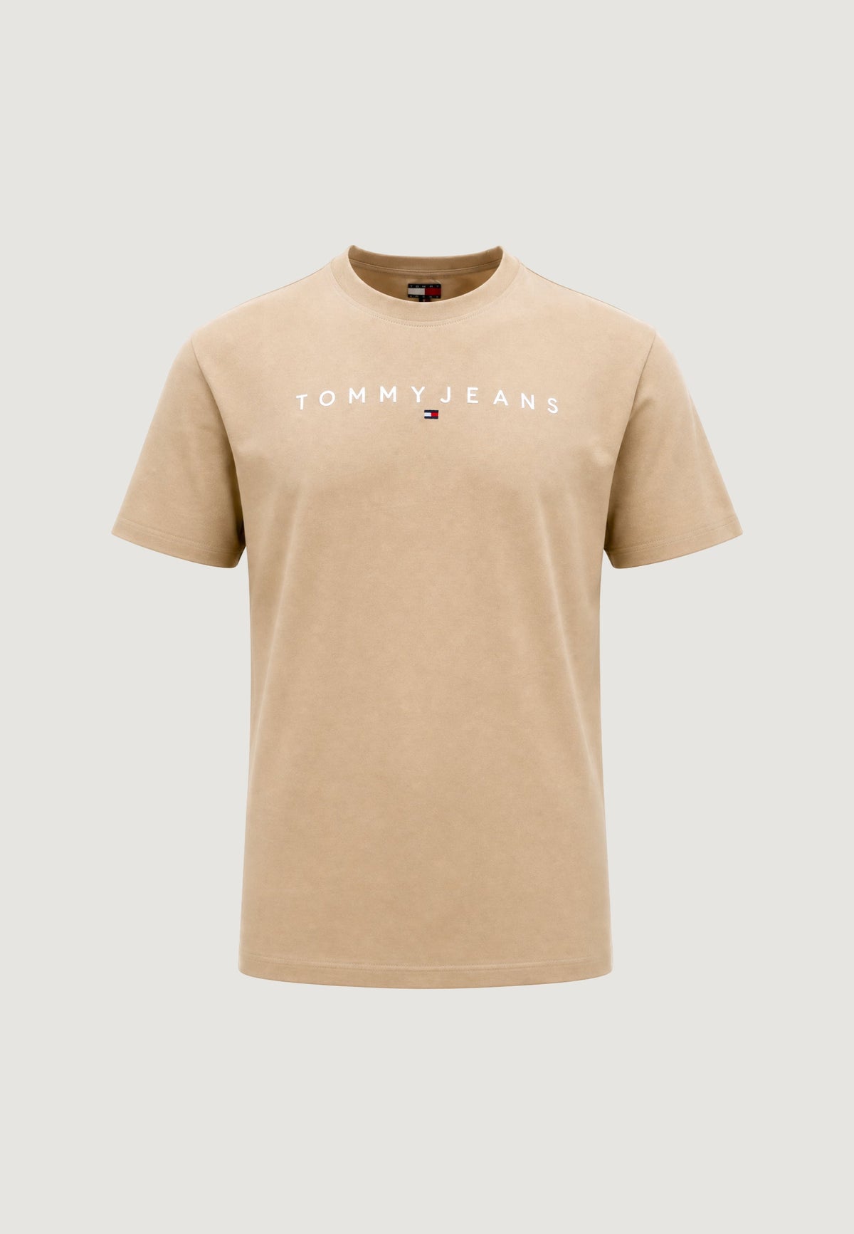 Tommy Hilfiger Regular fit T-shirt met logo – Beige