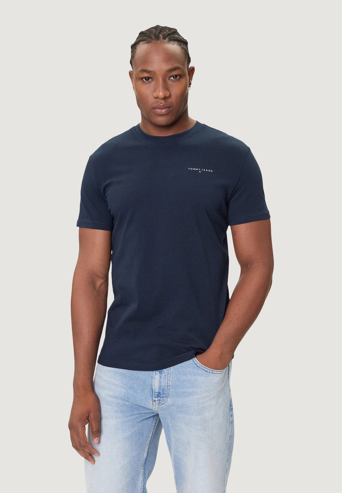 Tommy Hilfiger Slim fit T-shirt – Marineblauw