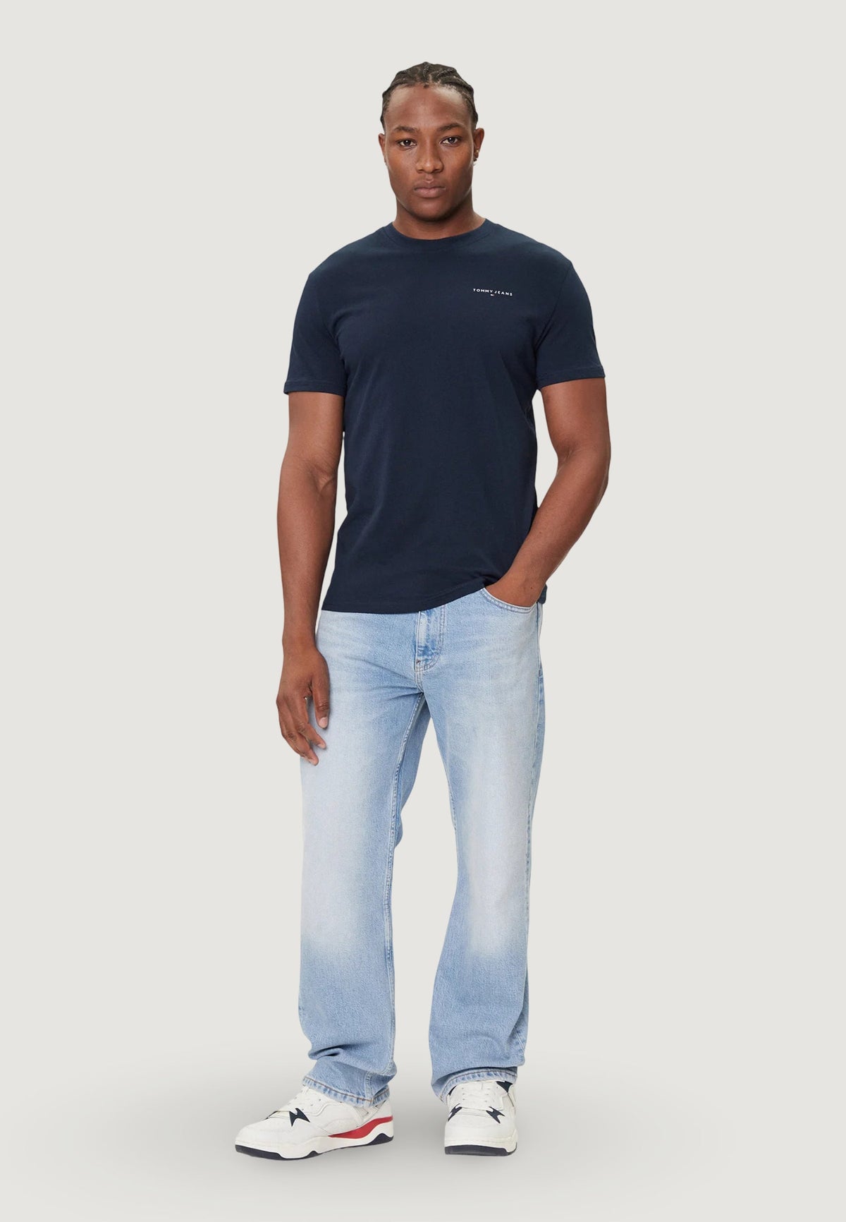 Tommy Hilfiger Slim fit T-shirt – Marineblauw