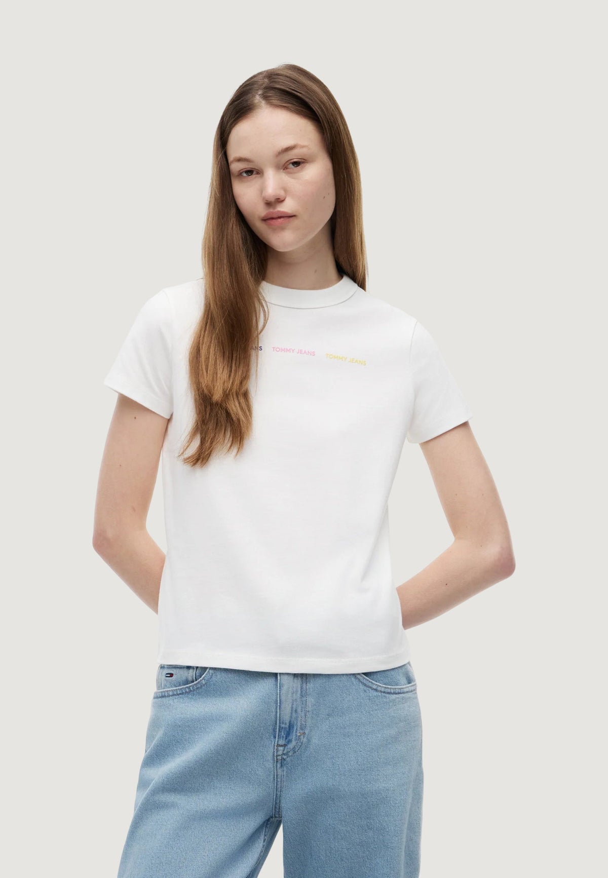 Tommy Hilfiger T-shirt met korte mouwen Dames – Wit