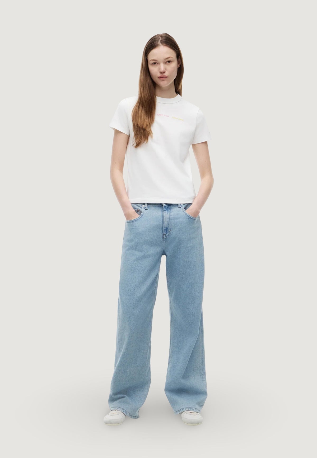 Tommy Hilfiger T-shirt met korte mouwen Dames – Wit