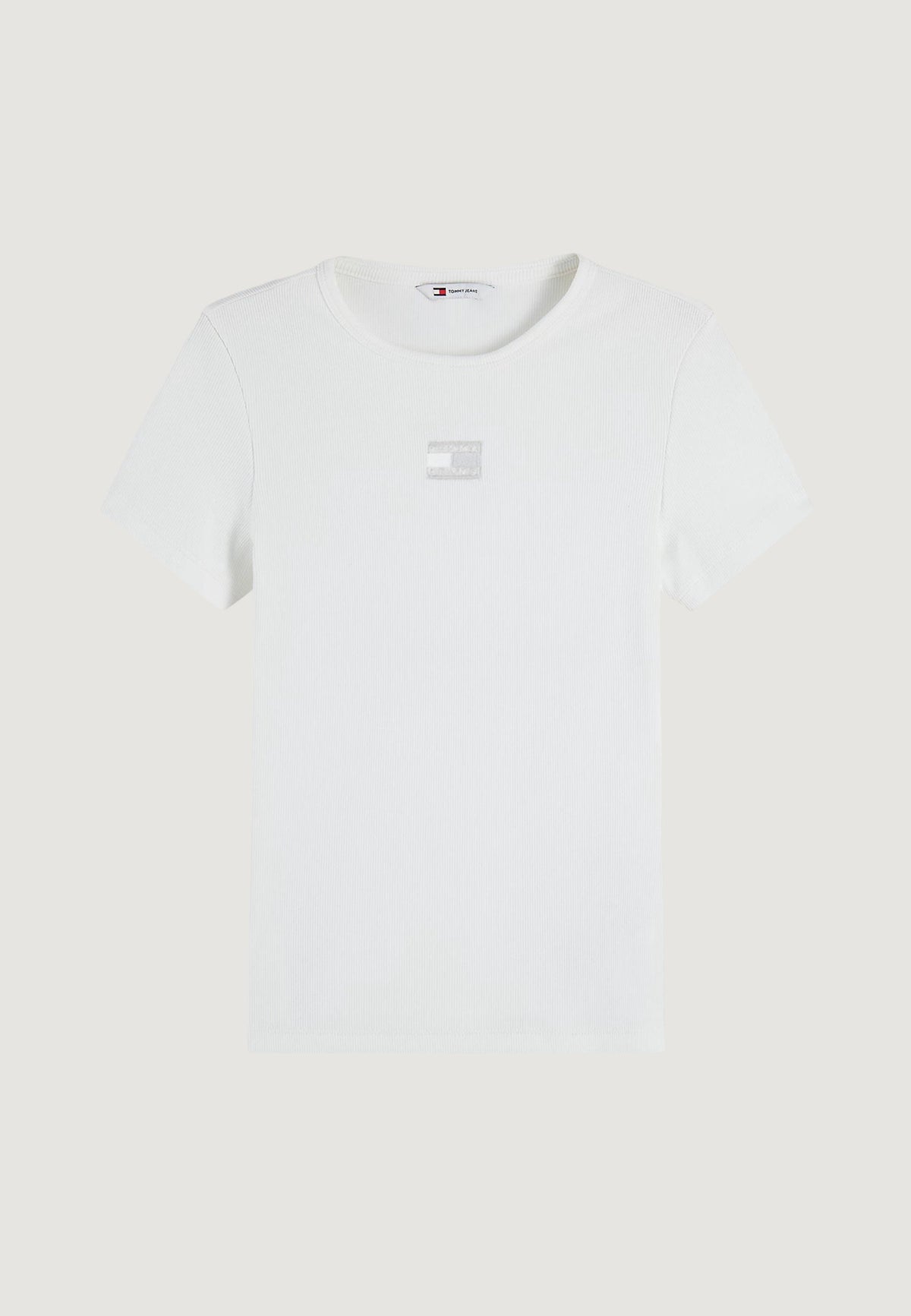 Tommy Hilfiger T-shirt met korte mouwen en ronde hals – Wit