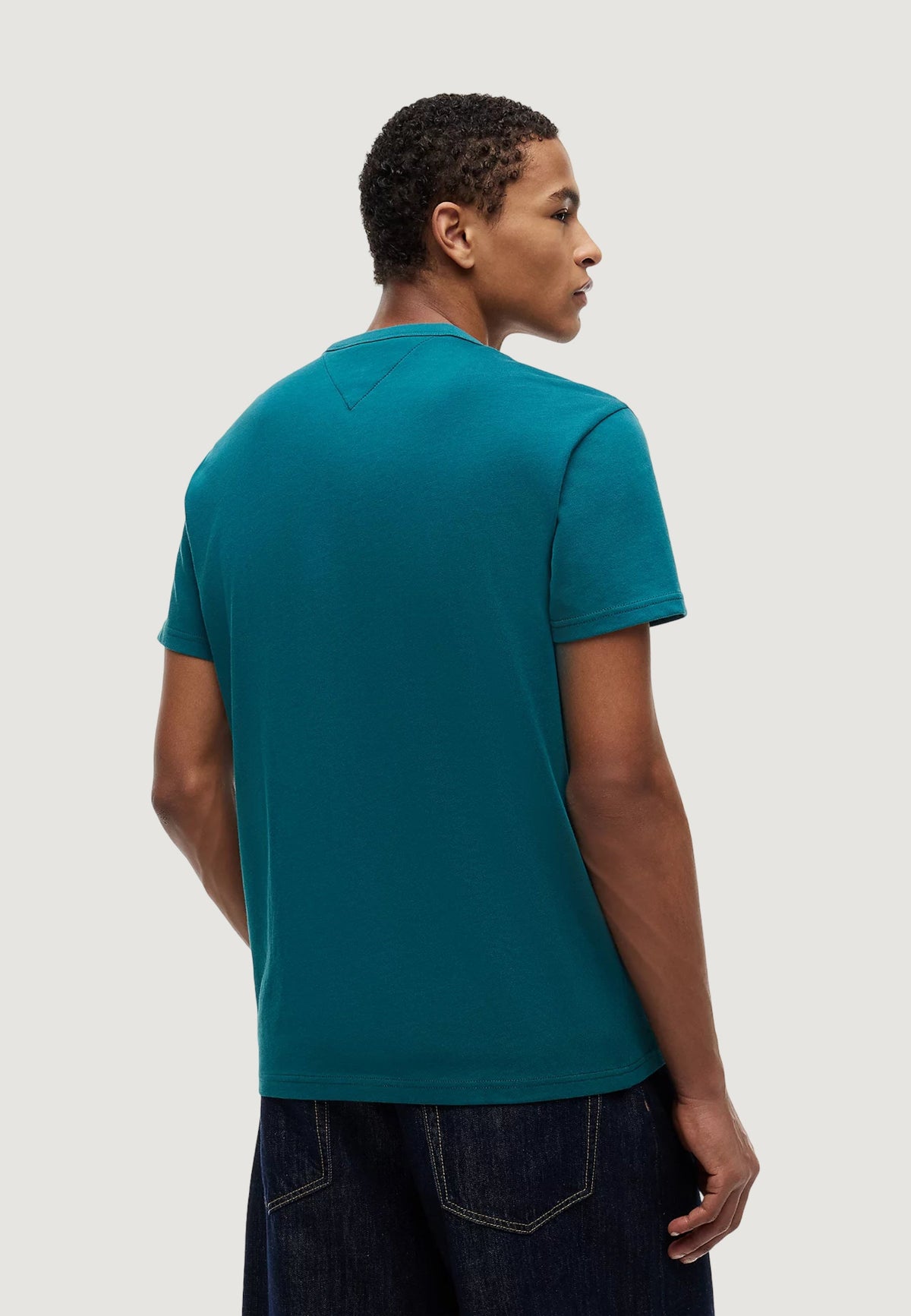 Tommy Hilfiger Regular fit T-shirt met badge – Groen