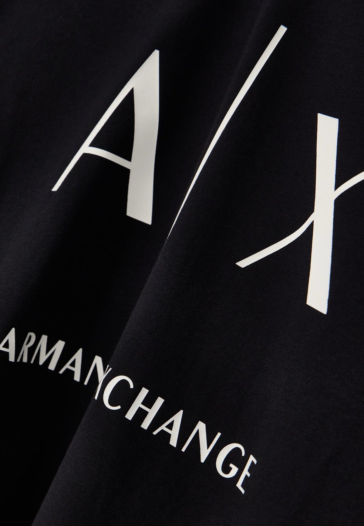Armani Exchange Katoenen T-shirt met Lange Mouwen – Zwart
