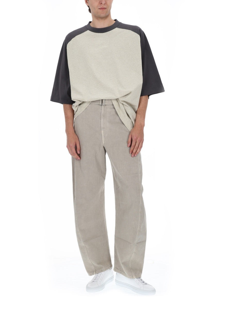 Fear of God Essentials T-shirt met raglanmouwen – Gebroken wit / Zwart