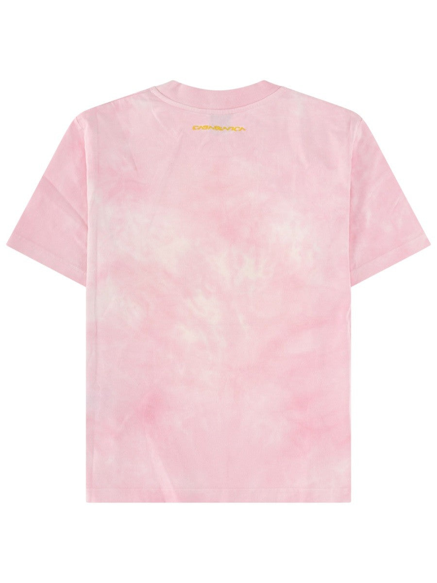 Casablanca T-shirt van biologisch katoen – Roze