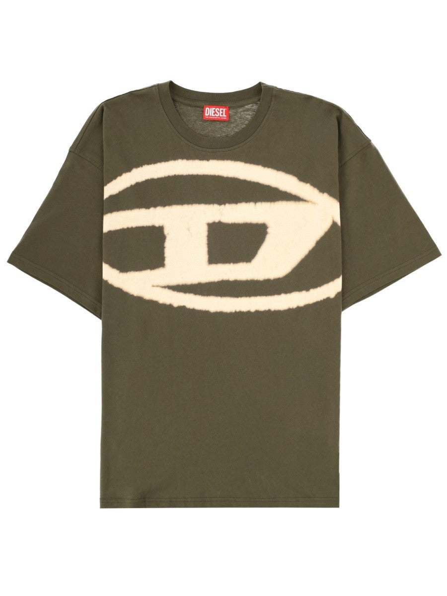 Diesel T-Boxt-Bleach T-shirt – Olijfgroen