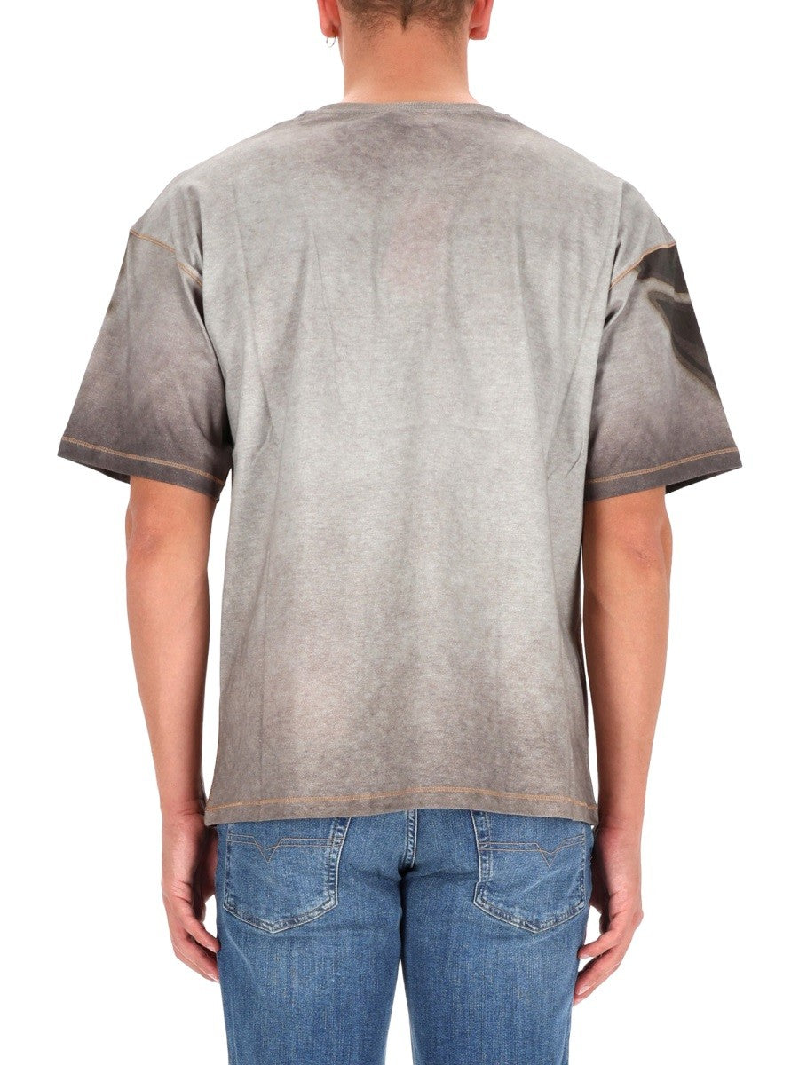 Diesel T-shirt met print – Grijs