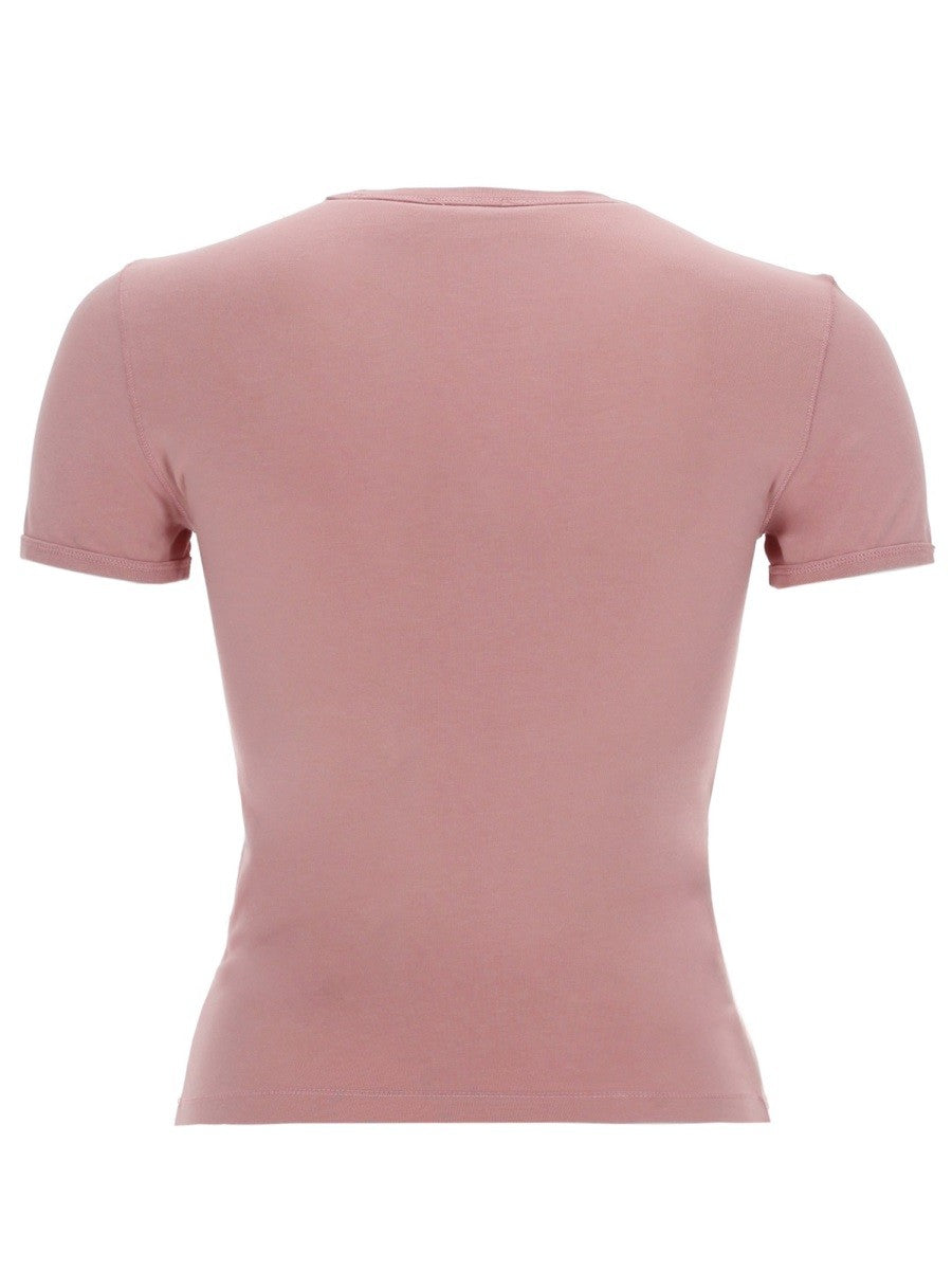 Diesel T-Uncutieslong-Od T-shirt – Oudroze