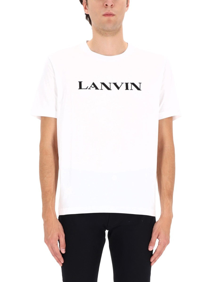 Lanvin T-shirt met Logo – Wit