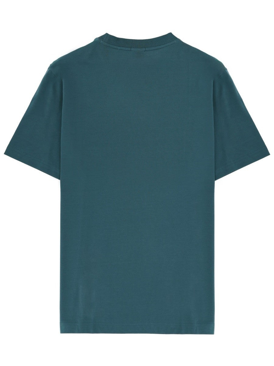 Boss Katoenen T-shirt met logo – Petrol