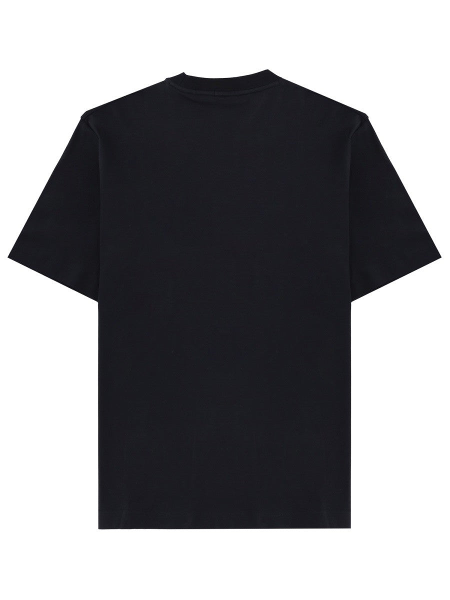 Boss Katoenen T-shirt met logo – Marineblauw