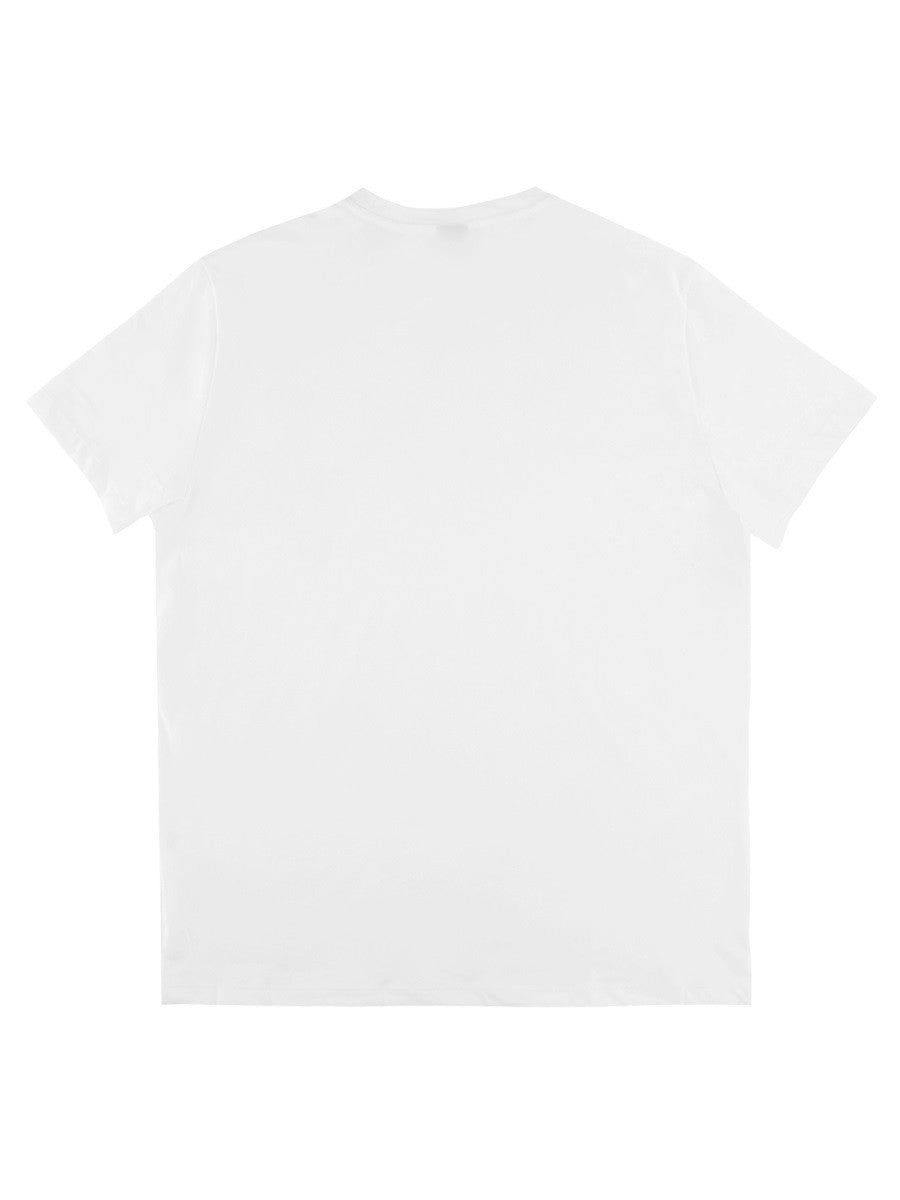 Boss Katoenen T-shirt met logo – Wit