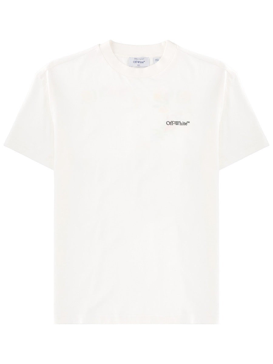 Off-White T-shirt met Logo Dames – Wit