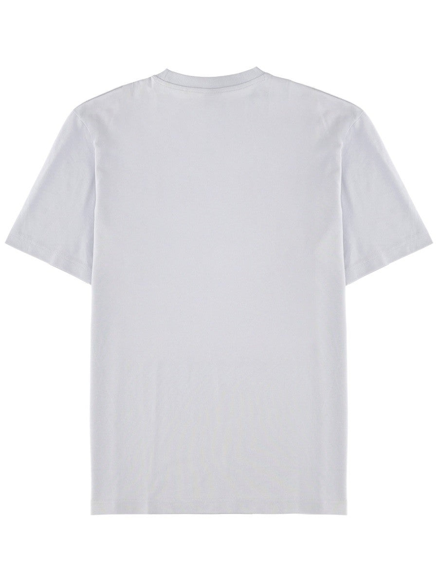 Boss Katoenen T-shirt met logo – Grijs