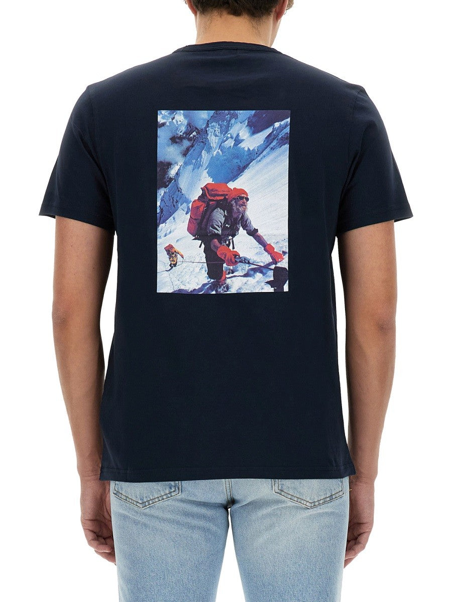 Woolrich T-shirt met Logo – Marineblauw