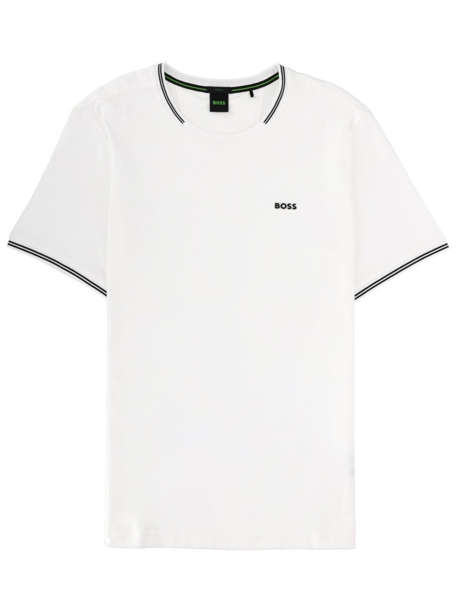 Boss T-shirt met logo – Wit