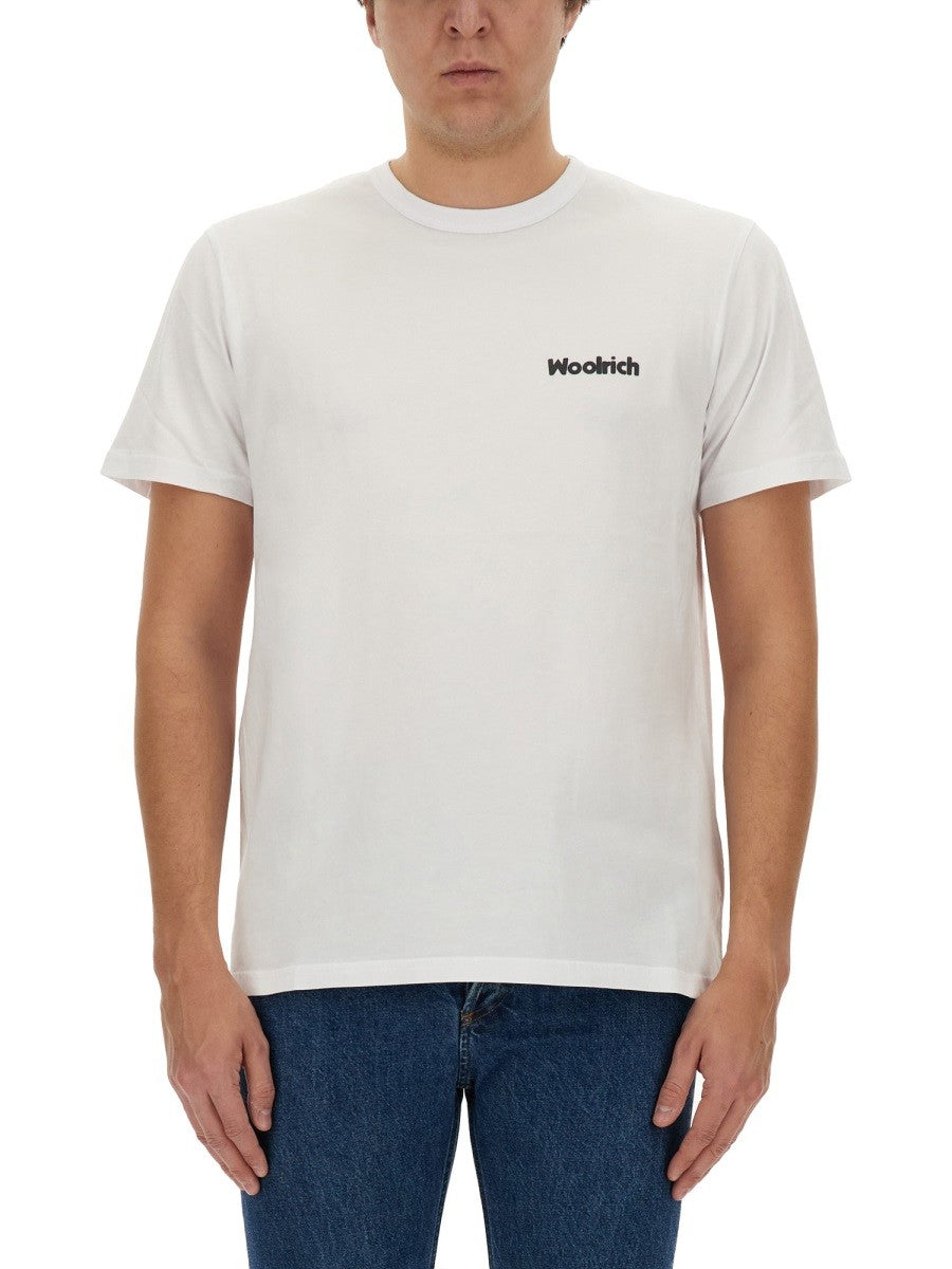 Woolrich T-shirt met Logo – Wit