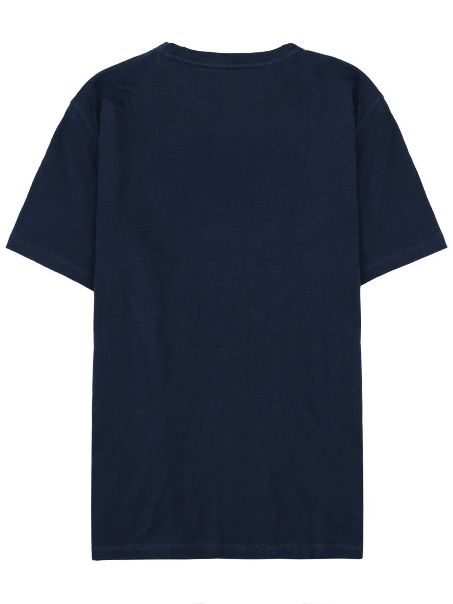 Boss Katoenen T-shirt met logo – Marineblauw