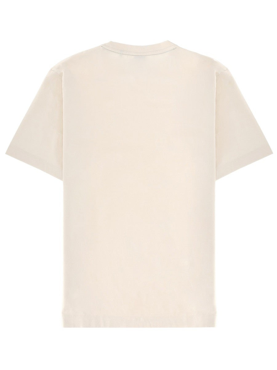 Boss T-shirt met logo – Ivoor