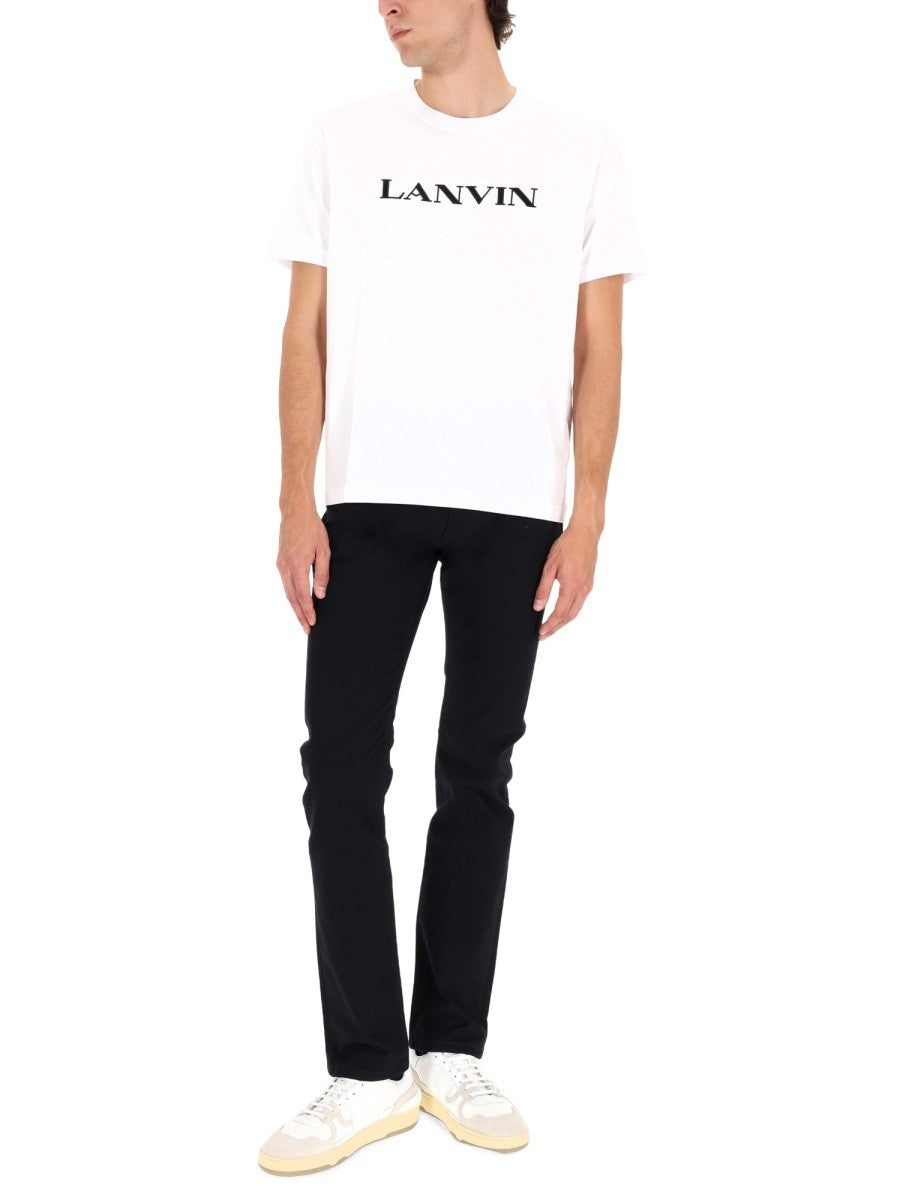 Lanvin T-shirt met Logo – Wit