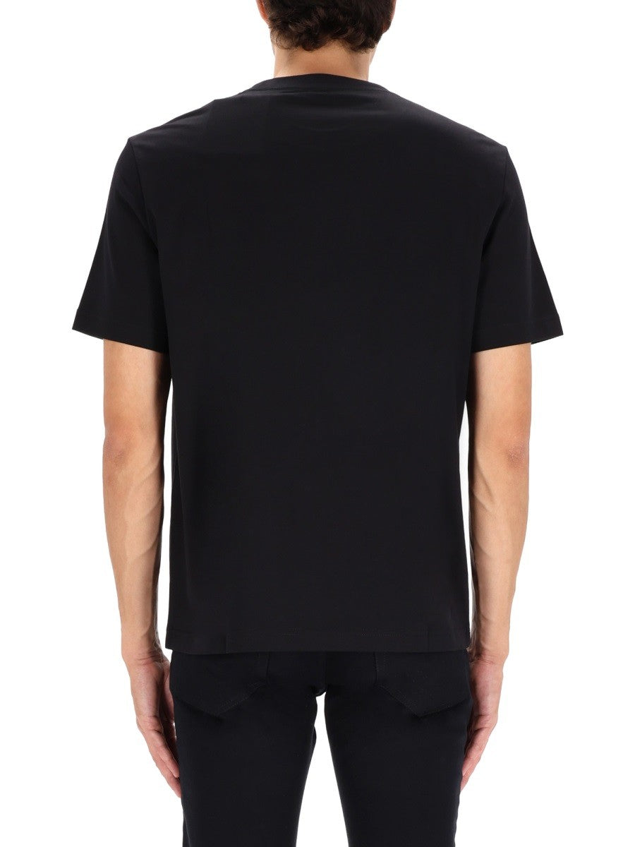 Lanvin T-shirt met Logo – Zwart
