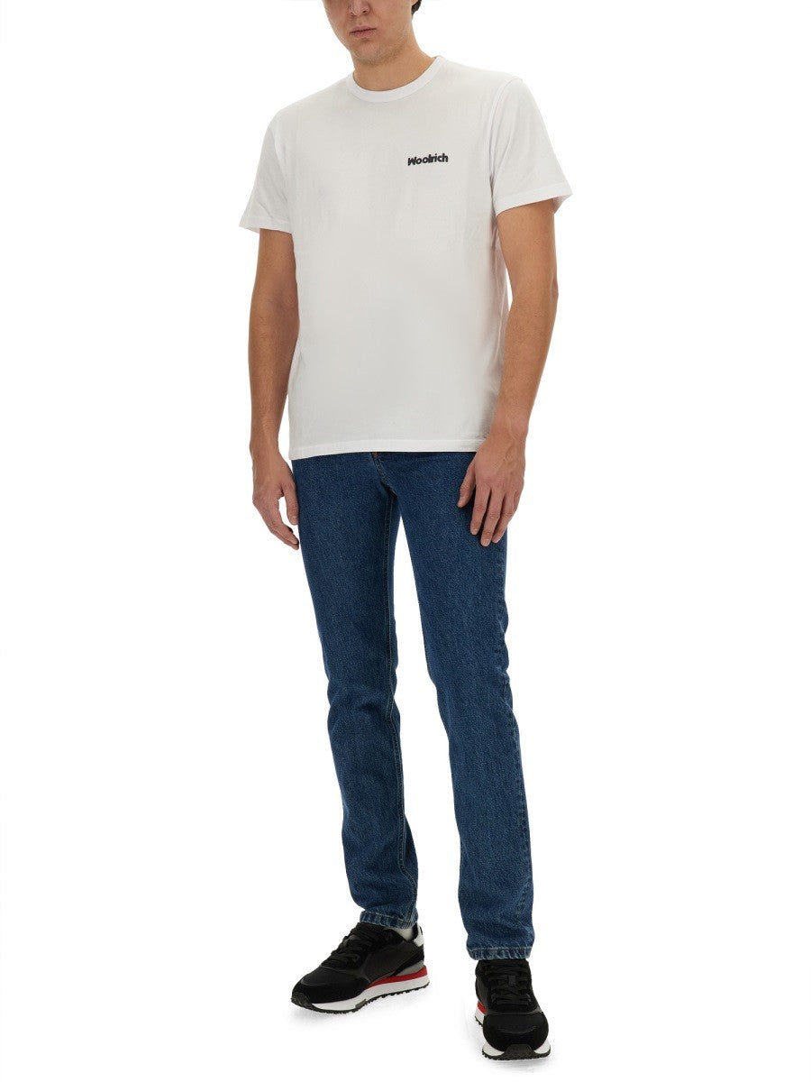 Woolrich T-shirt met Logo – Wit