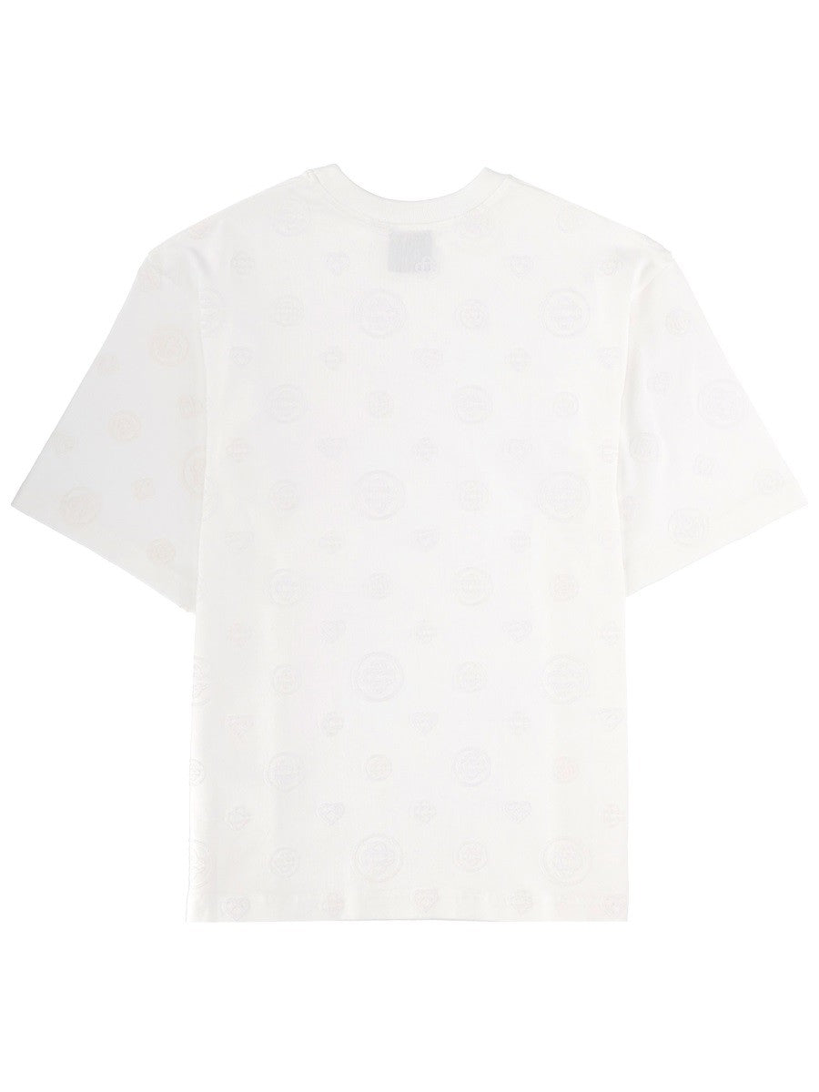 Casablanca T-shirt met monogram – Wit