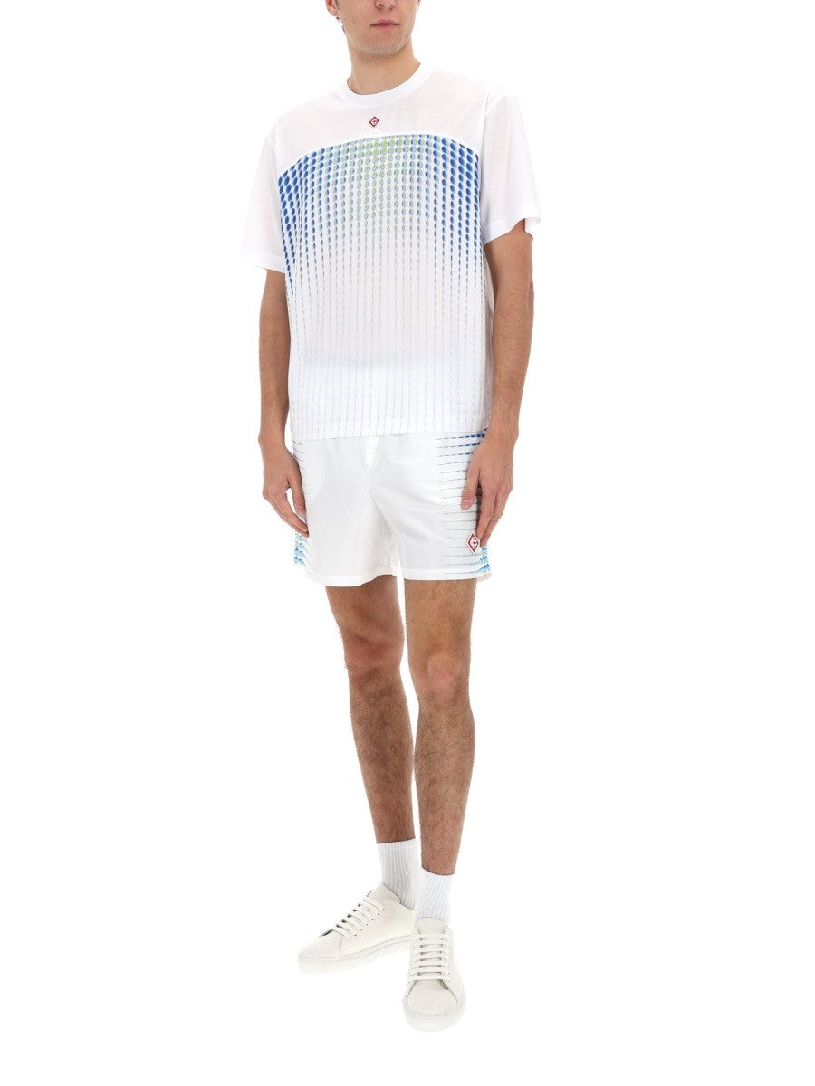 Casablanca T-shirt met print Heren – Wit