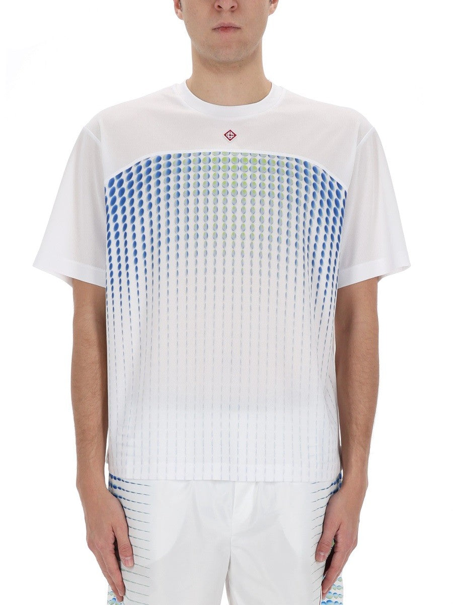 Casablanca T-shirt met print Heren – Wit