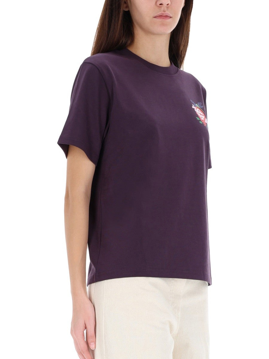 Casablanca T-shirt met print Dames – Paars