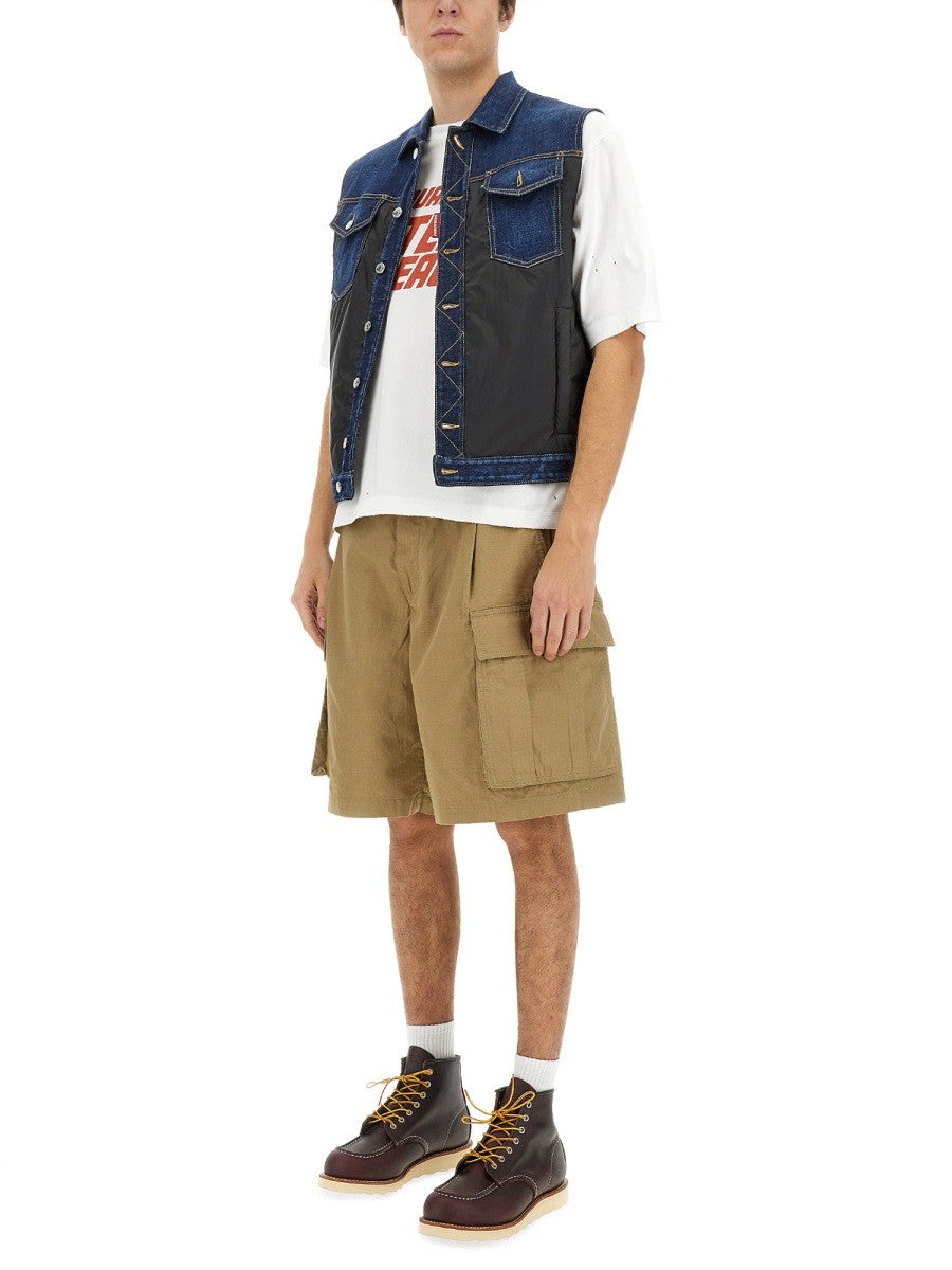Dsquared2 T-shirt met print – Wit