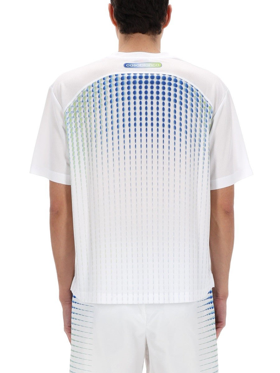 Casablanca T-shirt met print Heren – Wit