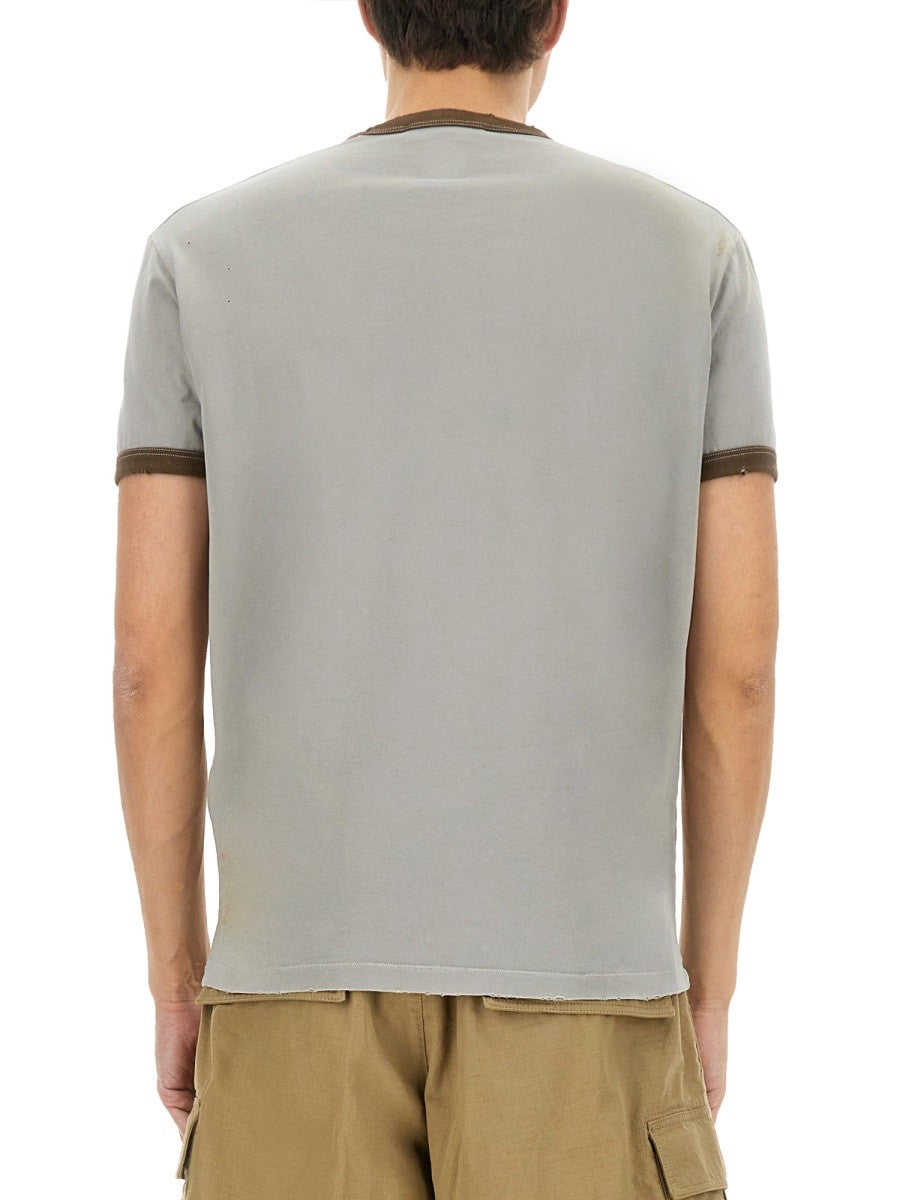 Dsquared2 T-shirt met print – Grijs