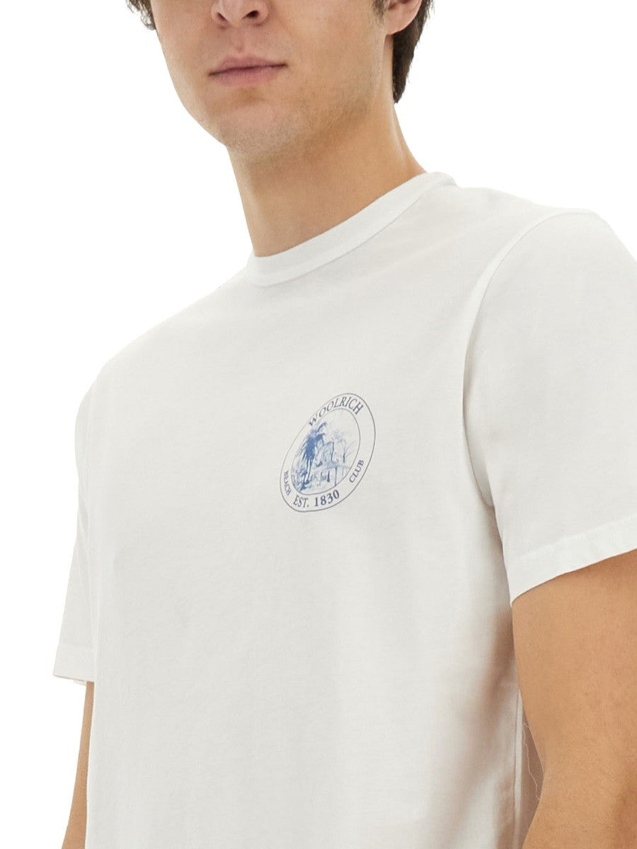 Woolrich T-shirt met Print – Wit