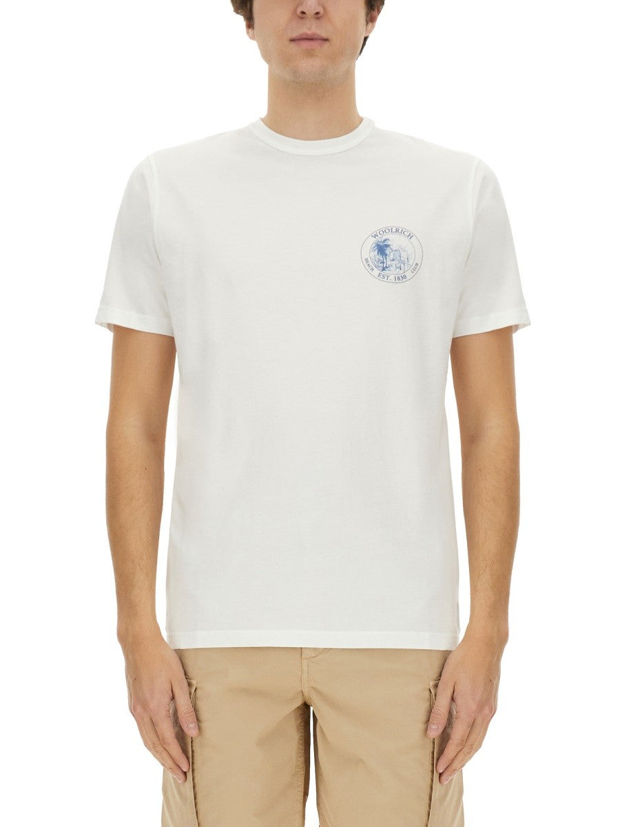 Woolrich T-shirt met Print – Wit