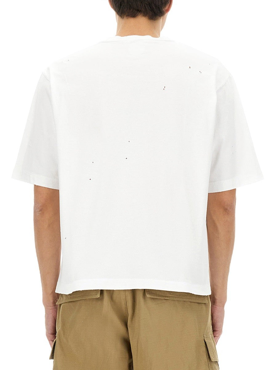 Dsquared2 T-shirt met print – Wit