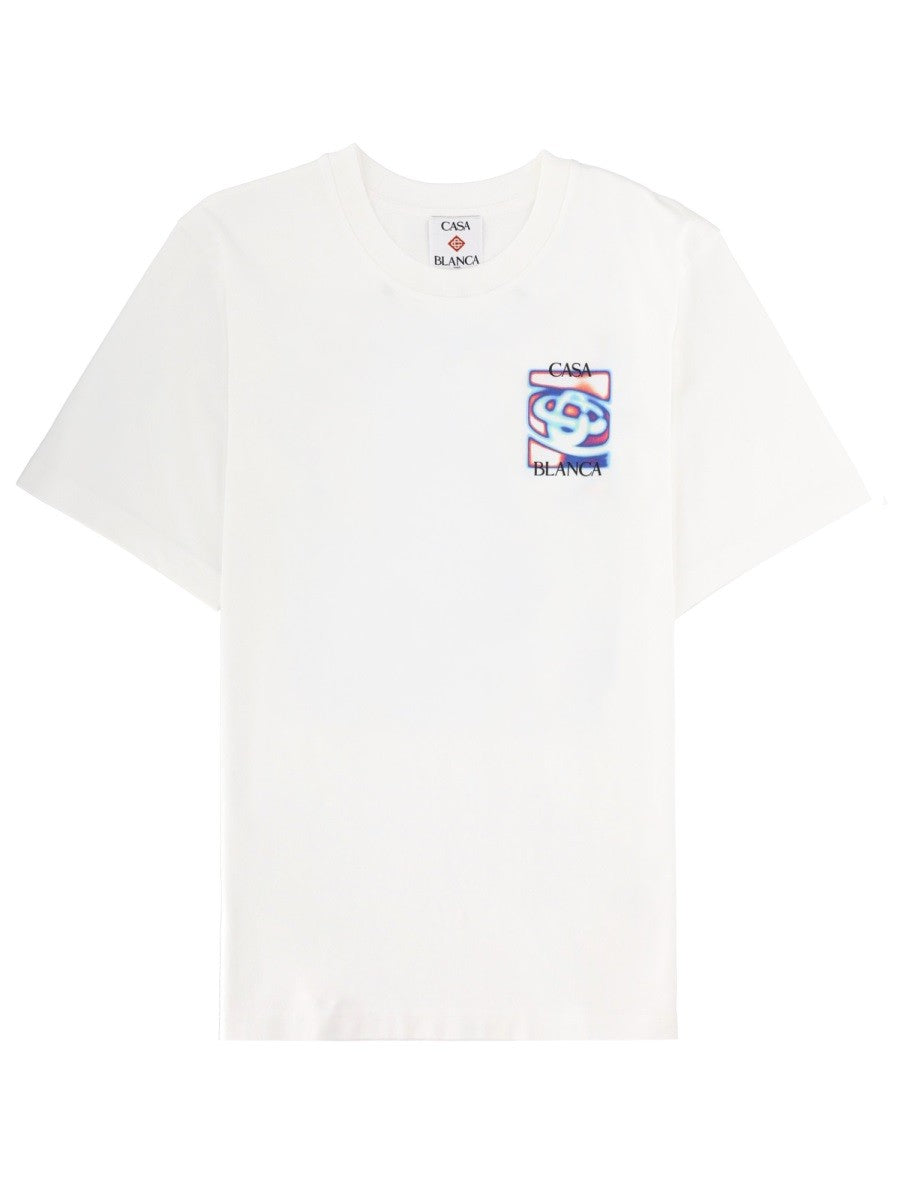 Casablanca T-shirt met print Heren – Wit