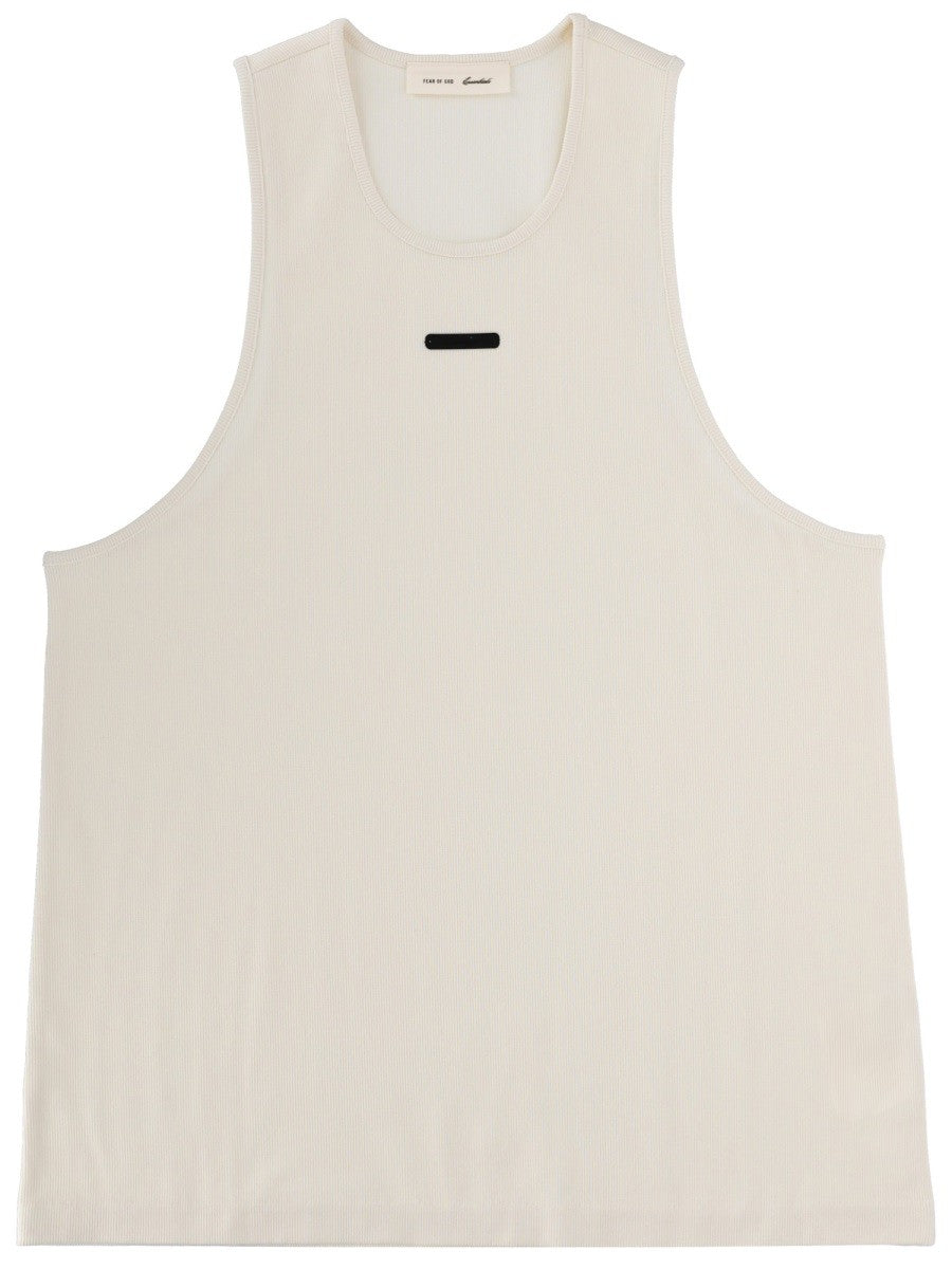 Fear of God Essentials Katoenen tanktop – Ivoor