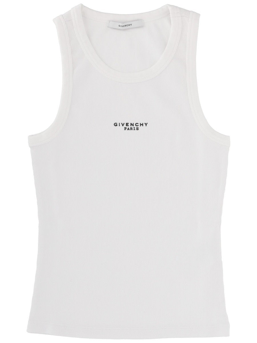 Givenchy Slim Fit Tanktop met logo – Wit