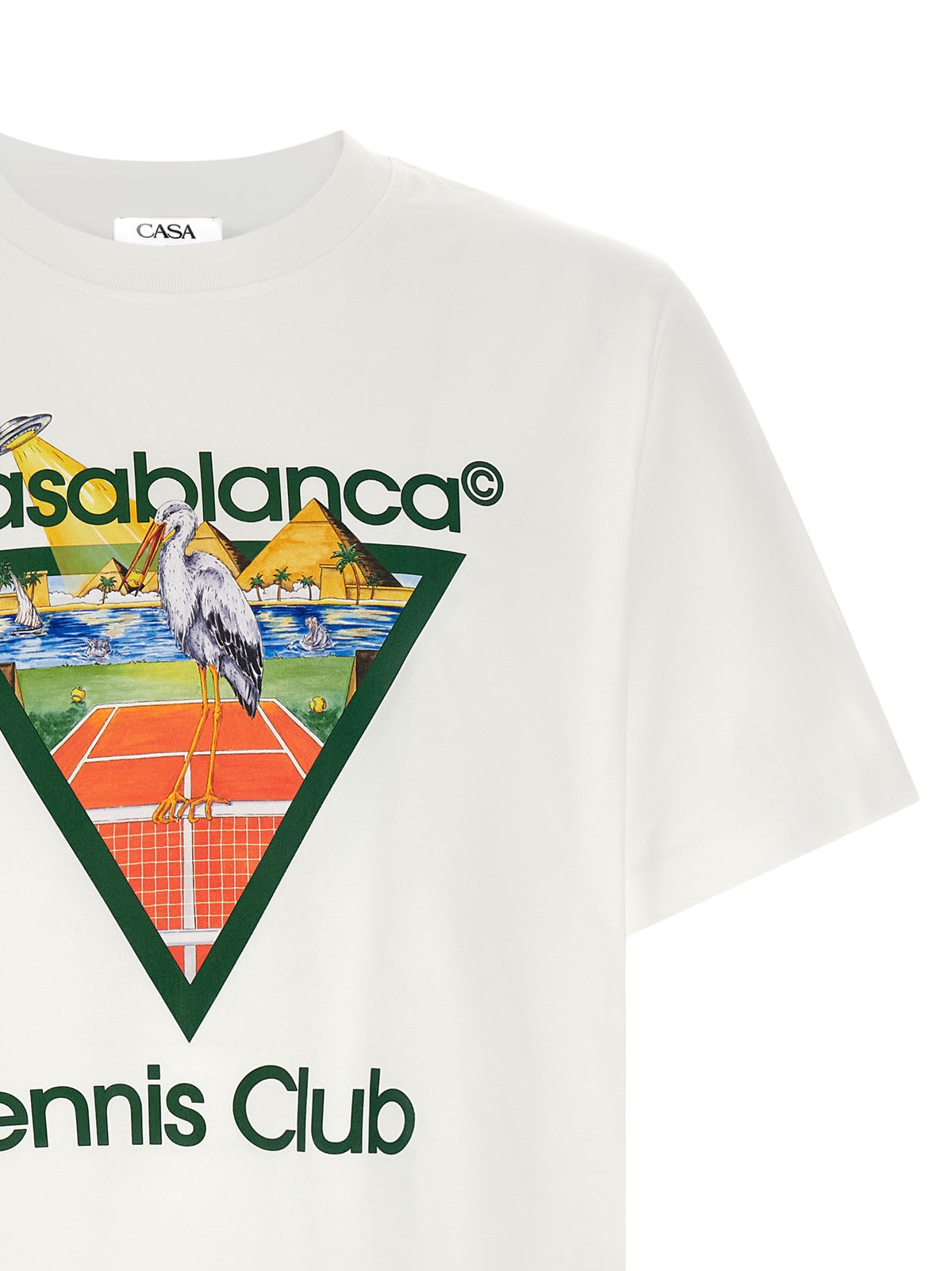 Casablanca Tennis Club T-shirt – Wit