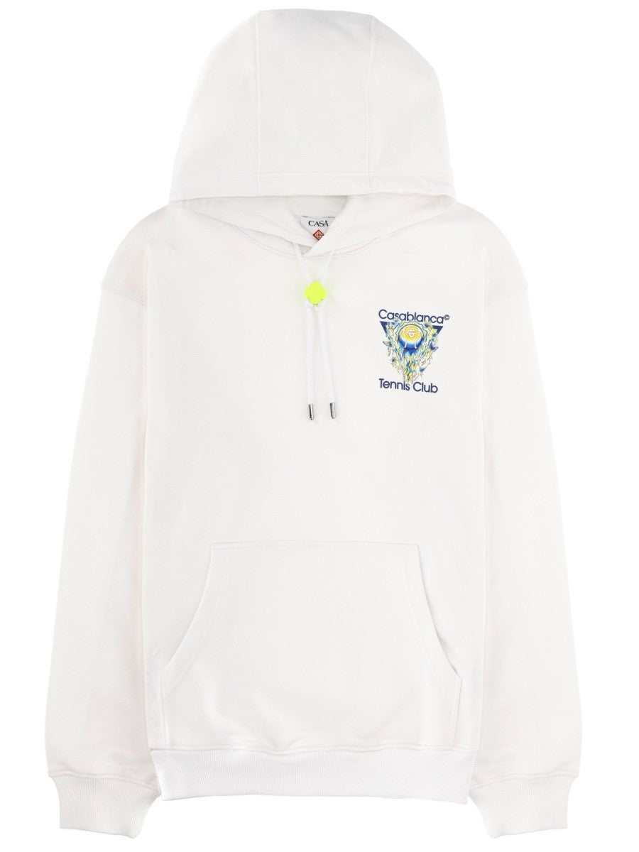 Casablanca Tennis Club Icon Sweater – Wit