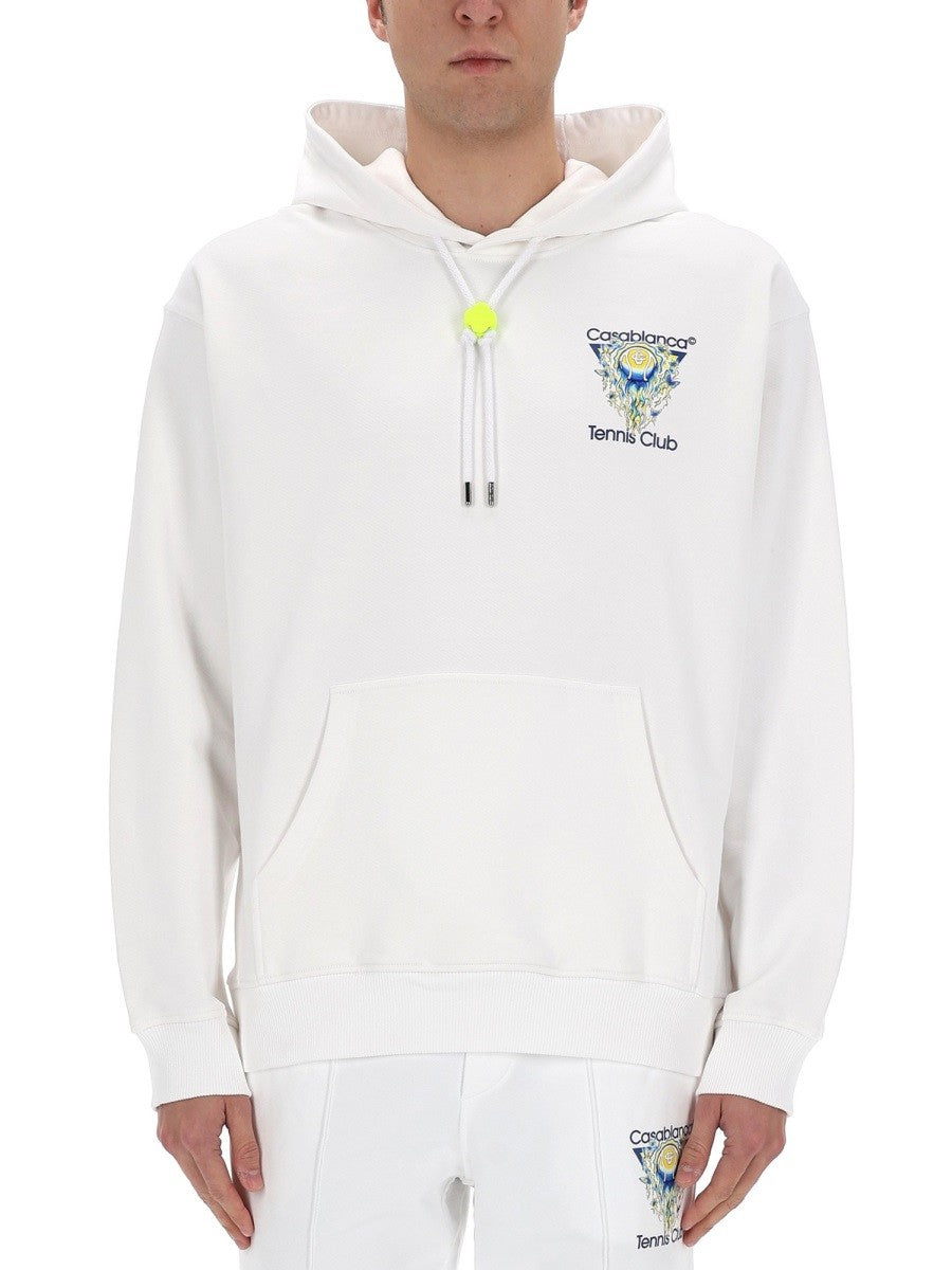 Casablanca Tennis Club Icon Sweater – Wit